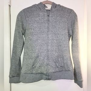 New Look sizeS Gray Hoodie Fully Lined In Fluffy White Faux Fur Type Material